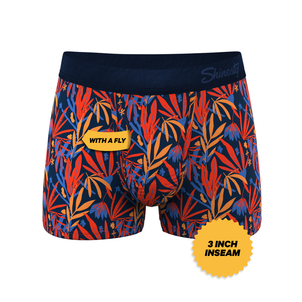 The San Diego Sunrise | Tropical Foliage Ball Hammock® Pouch Trunks Underwear - Shinesty