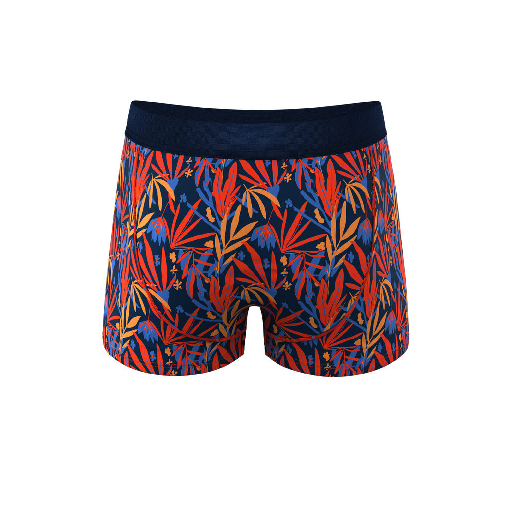 The San Diego Sunrise | Tropical Foliage Ball Hammock® Pouch Trunks Underwear - Shinesty