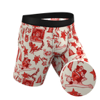 The Santa Slays | Christmas Toile Ball Hammock® Boxer - Long Leg - Shinesty