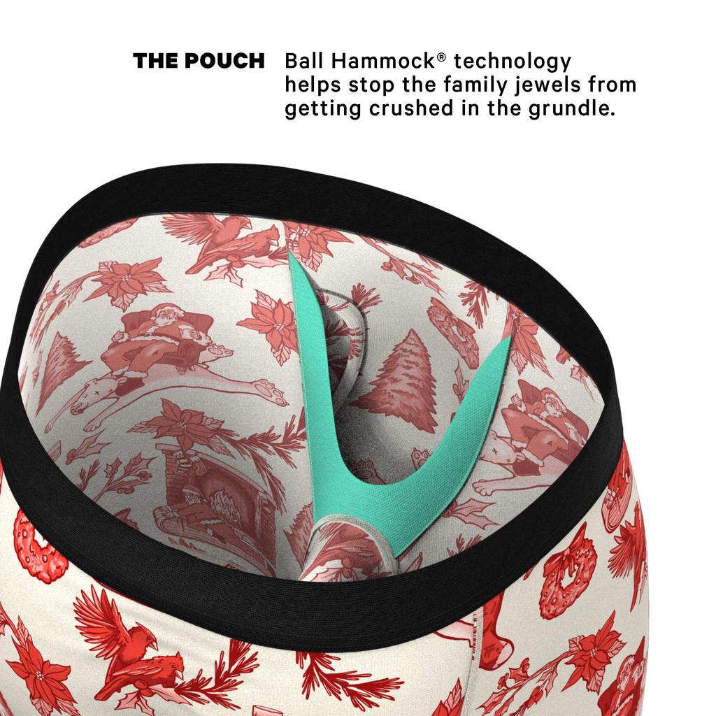 The Santa Slays | Christmas Toile Ball Hammock® Boxer - Long Leg - Shinesty