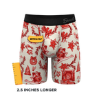 The Santa Slays | Christmas Toile Ball Hammock® Boxer - Long Leg - Shinesty