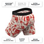 The Santa Slays | Christmas Toile Ball Hammock® Boxer - Long Leg - Shinesty