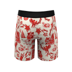 The Santa Slays | Christmas Toile Ball Hammock® Boxer - Long Leg - Shinesty