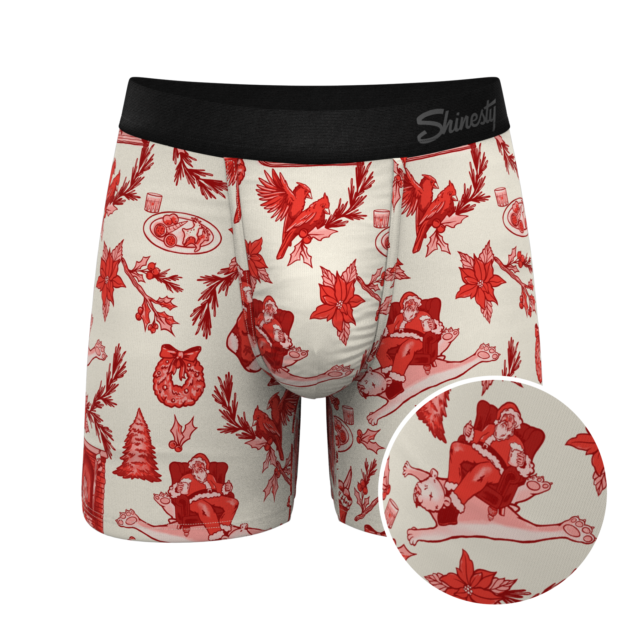 The Santa Slays | Christmas Toile Ball Hammock® Pouch Underwear - Shinesty