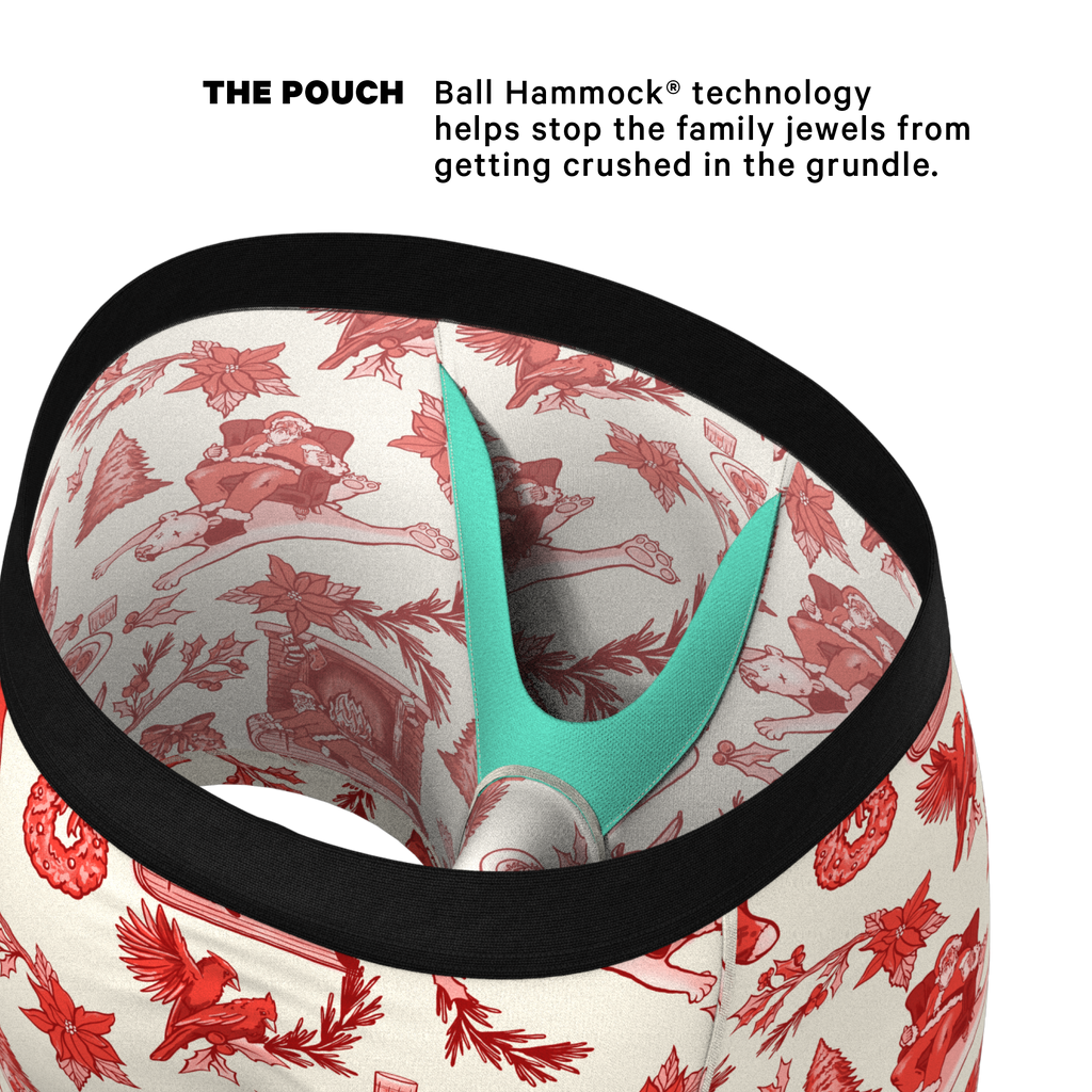 The Santa Slays | Christmas Toile Ball Hammock® Pouch Underwear - Shinesty