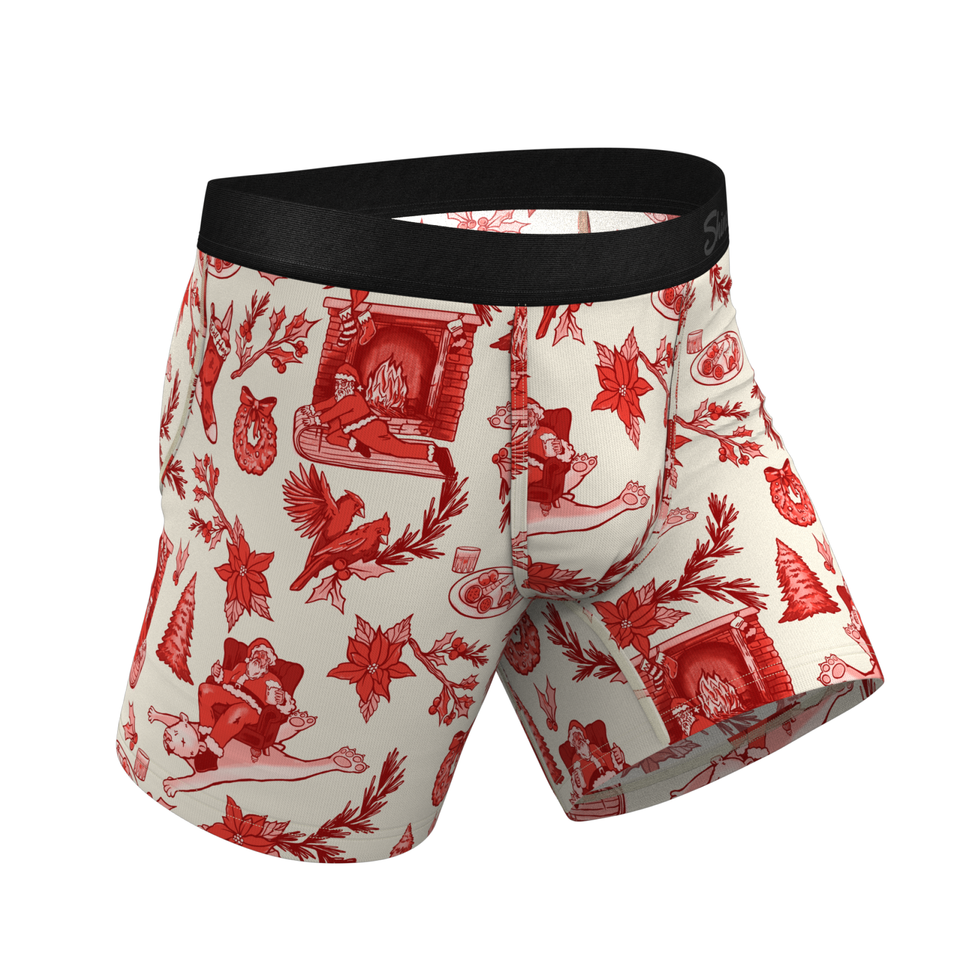 The Santa Slays | Christmas Toile Ball Hammock® Pouch Underwear - Shinesty