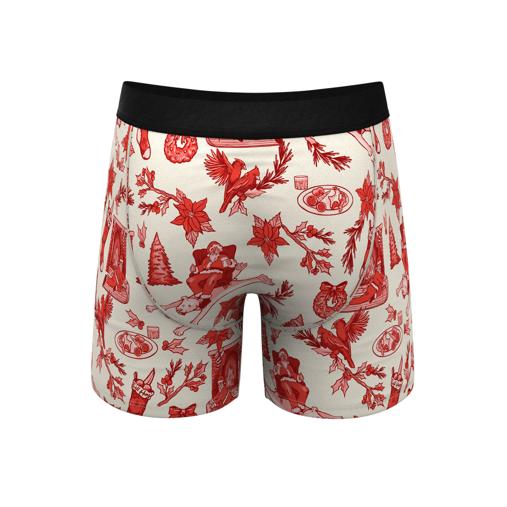The Santa Slays | Christmas Toile Ball Hammock® Pouch Underwear - Shinesty