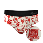 The Santa Slays | Christmas Toile Ball Hammock® Pouch Underwear Briefs - Shinesty