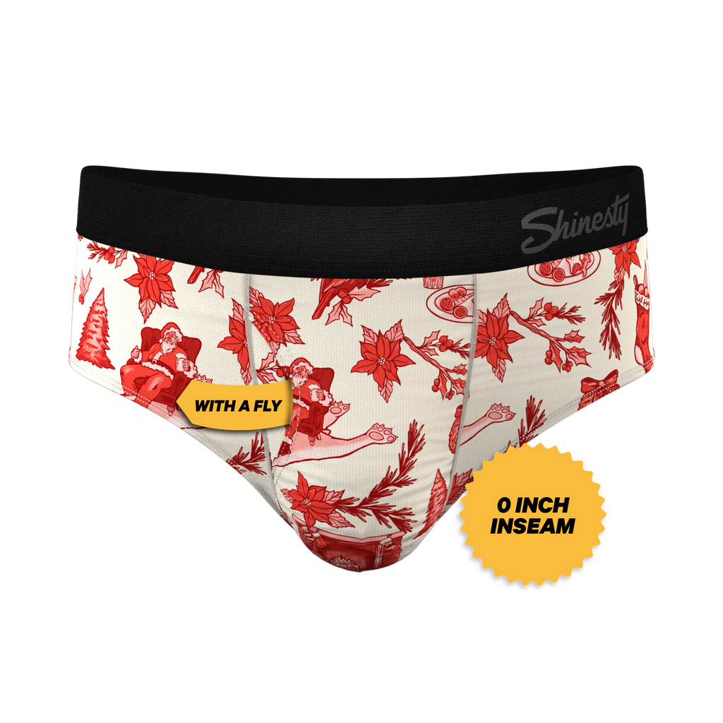 The Santa Slays | Christmas Toile Ball Hammock® Pouch Underwear Briefs - Shinesty