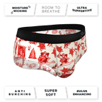 The Santa Slays | Christmas Toile Ball Hammock® Pouch Underwear Briefs - Shinesty