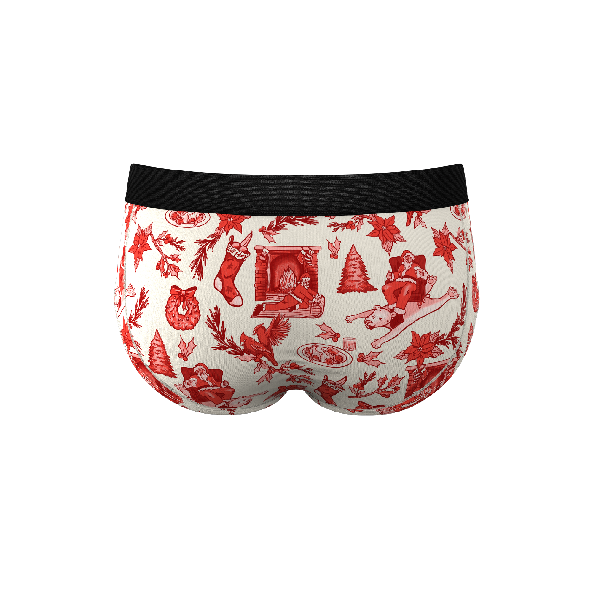 The Santa Slays | Christmas Toile Ball Hammock® Pouch Underwear Briefs - Shinesty