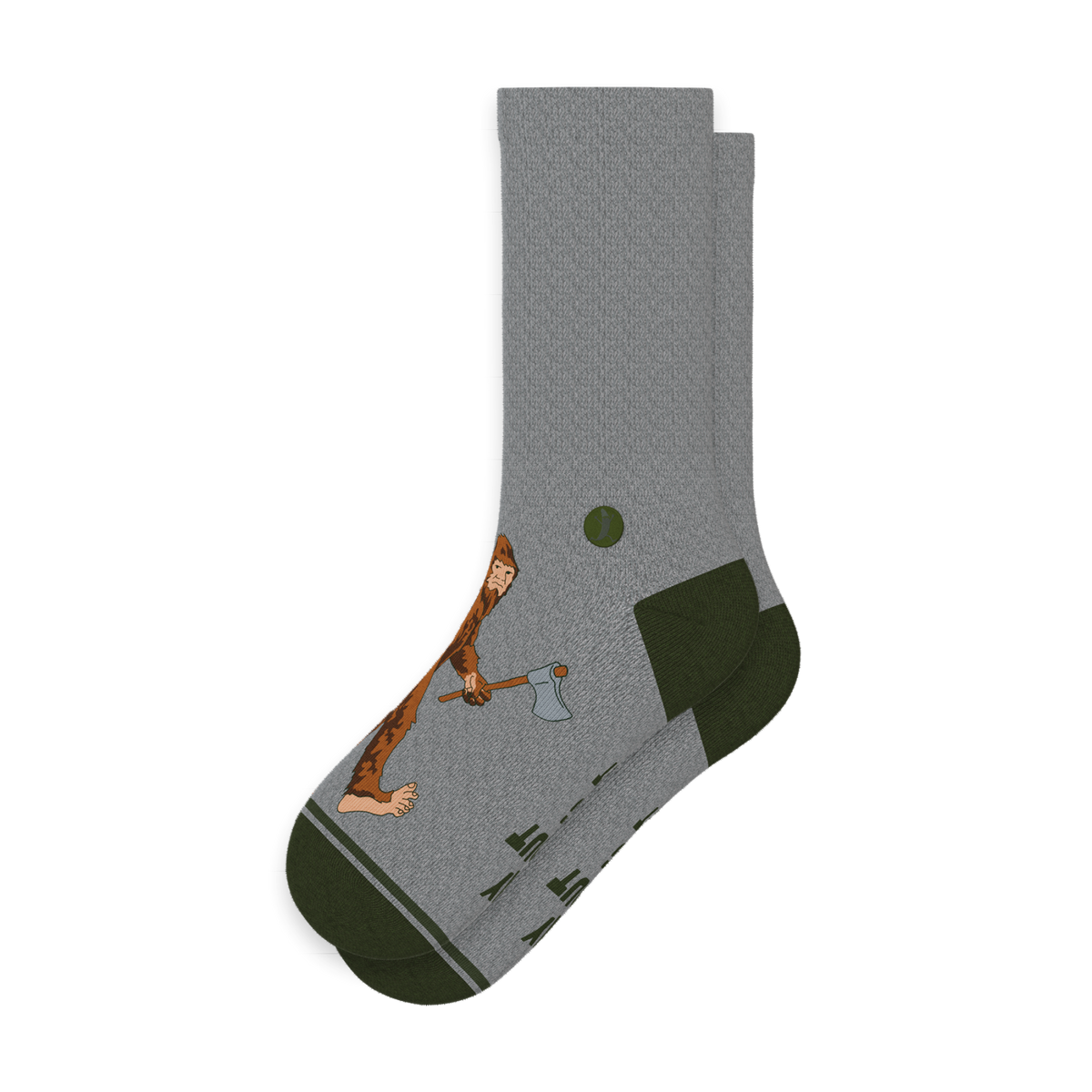 The Sassquatch | Bigfoot Heel Hammock™ Crew Socks - Shinesty