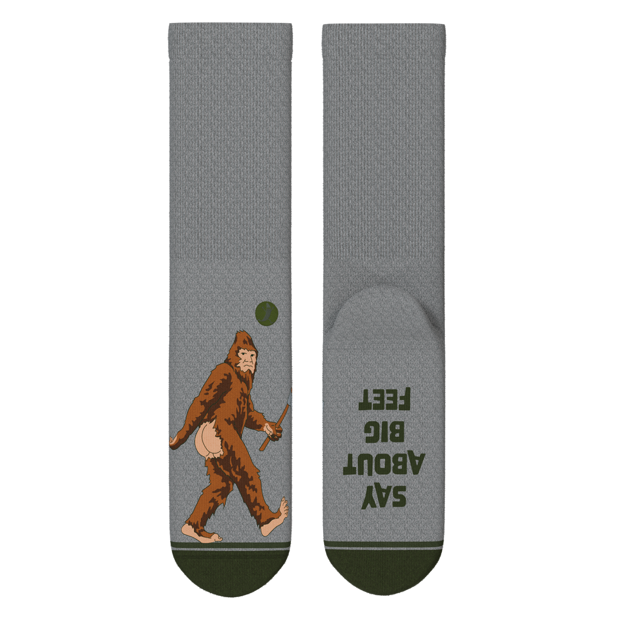 The Sassquatch | Bigfoot Heel Hammock™ Crew Socks - Shinesty