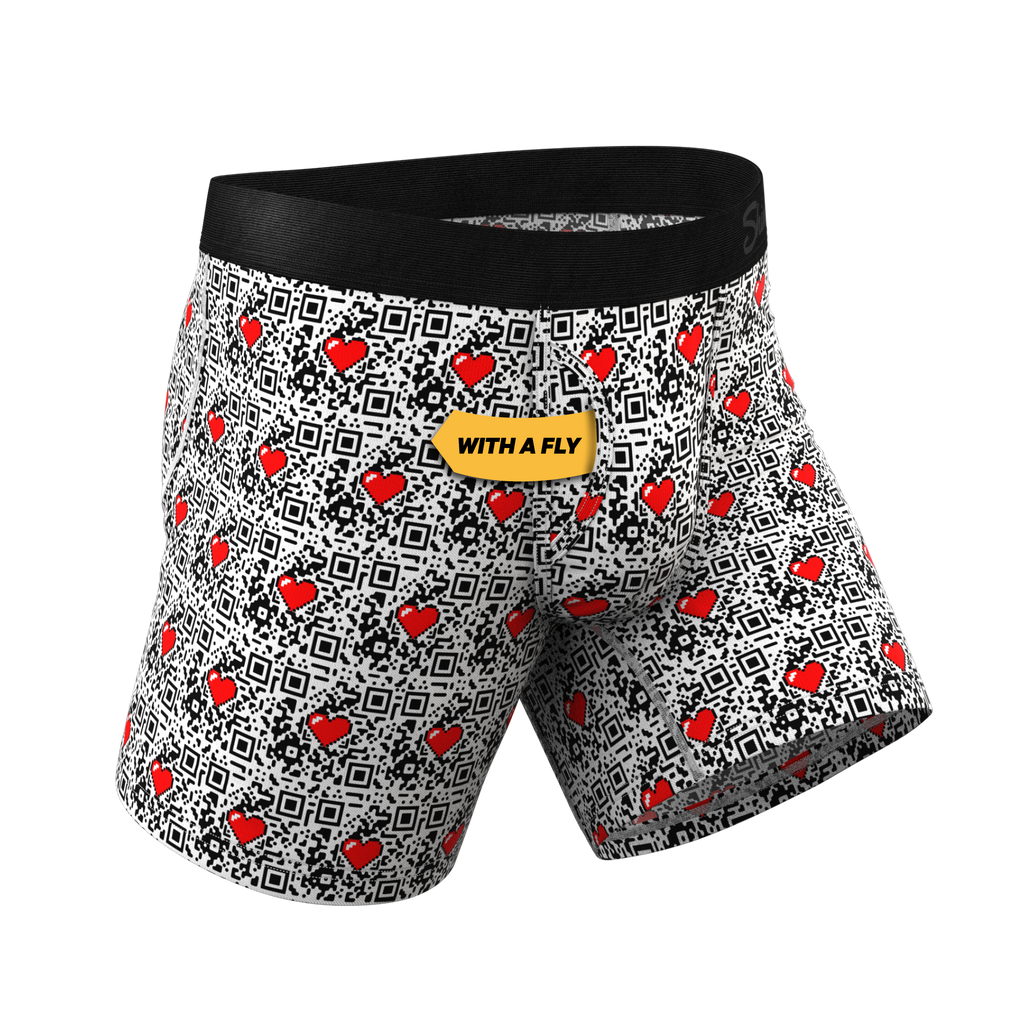 The Scan Me | QR Code Ball Hammock® Pouch Underwear With Fly - Shinesty