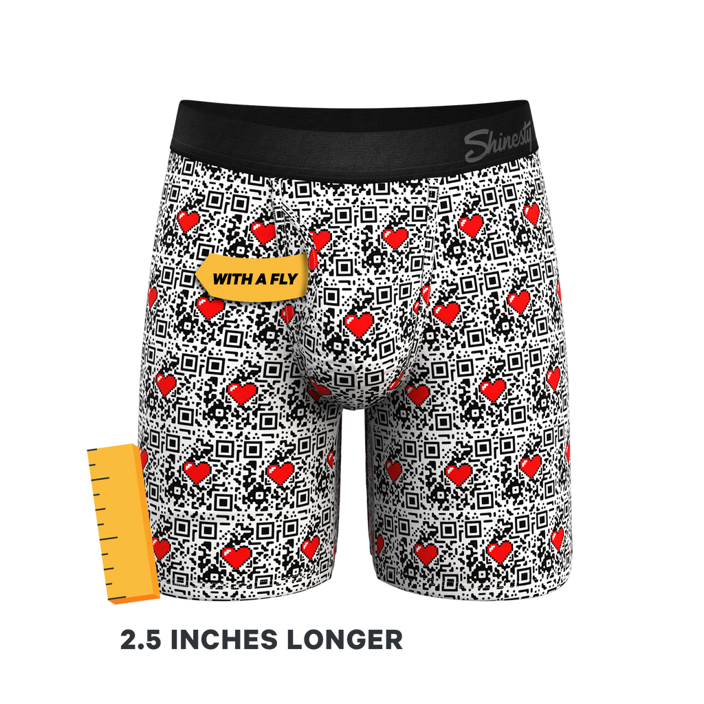 The Scan Me | QR Code Ball Hammock® Boxer - Long Leg - Shinesty