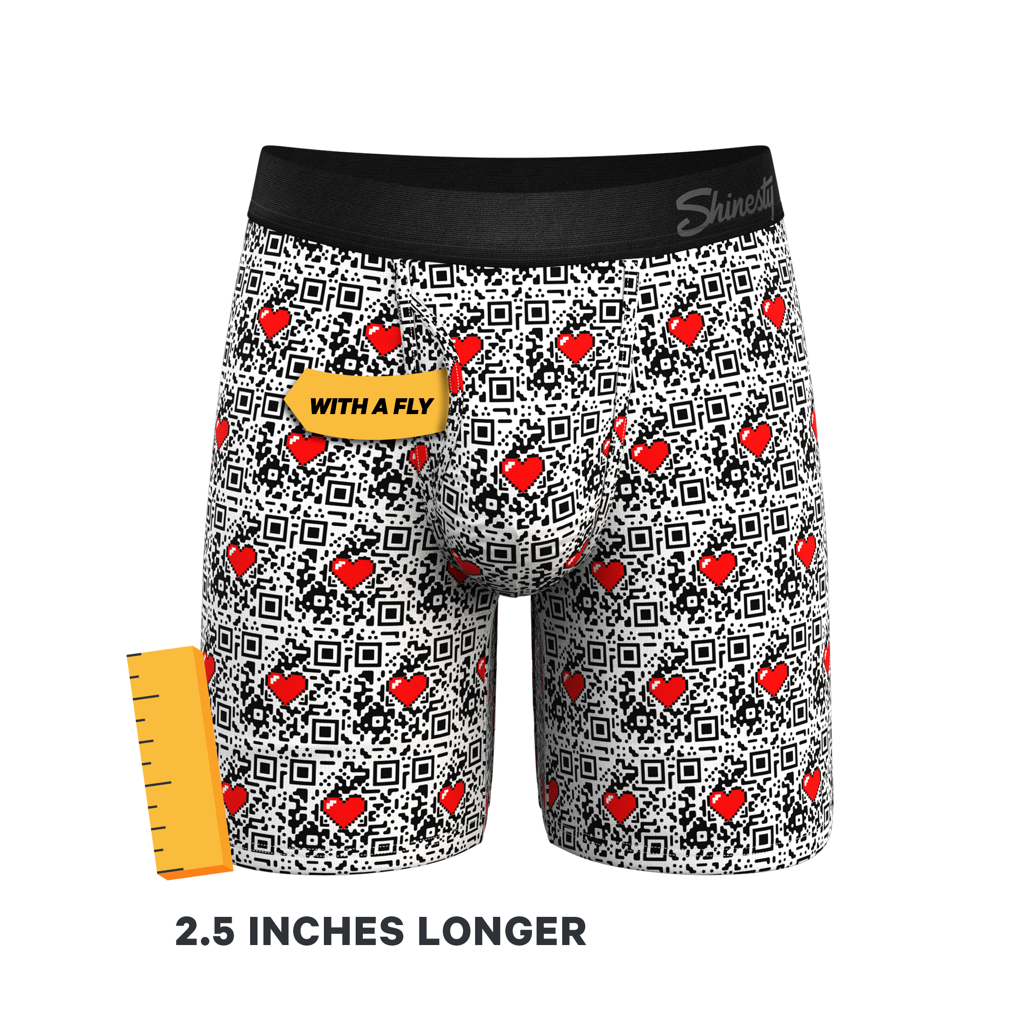 The Scan Me | QR Code Ball Hammock® Boxer - Long Leg - Shinesty