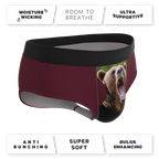 The Scare Bear | Grizzly Bear Ball Hammock® Pouch Underwear Briefs - Shinesty