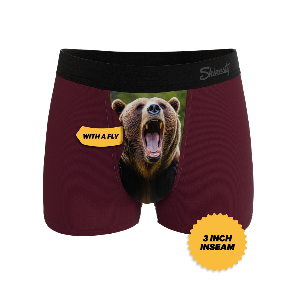 The Scare Bear | Grizzly Bear Ball Hammock® Pouch Trunks Underwear - Shinesty