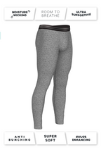 The Seattle Skyline | Heather Grey Ball Hammock® Long Johns - Shinesty