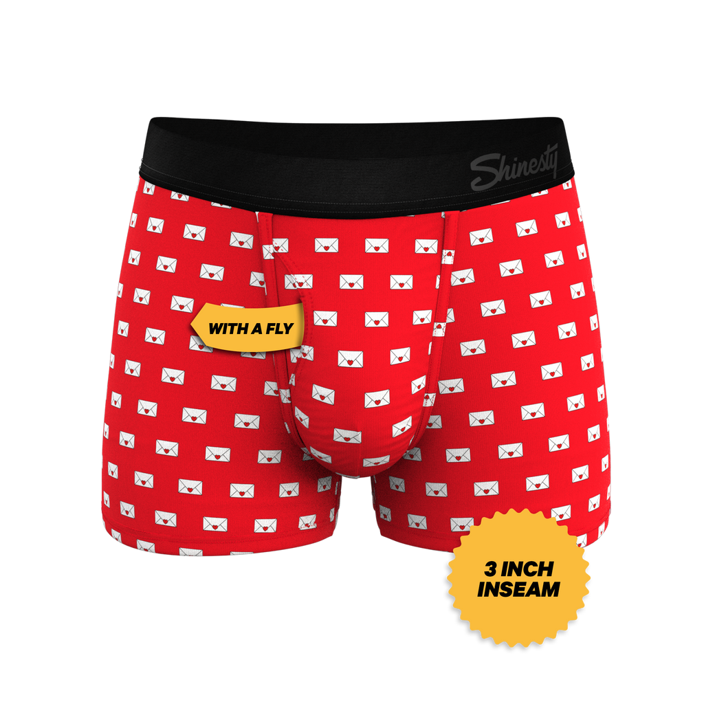 The Secret Admirer | Valentines Letters Ball Hammock® Pouch Trunks Underwear - Shinesty