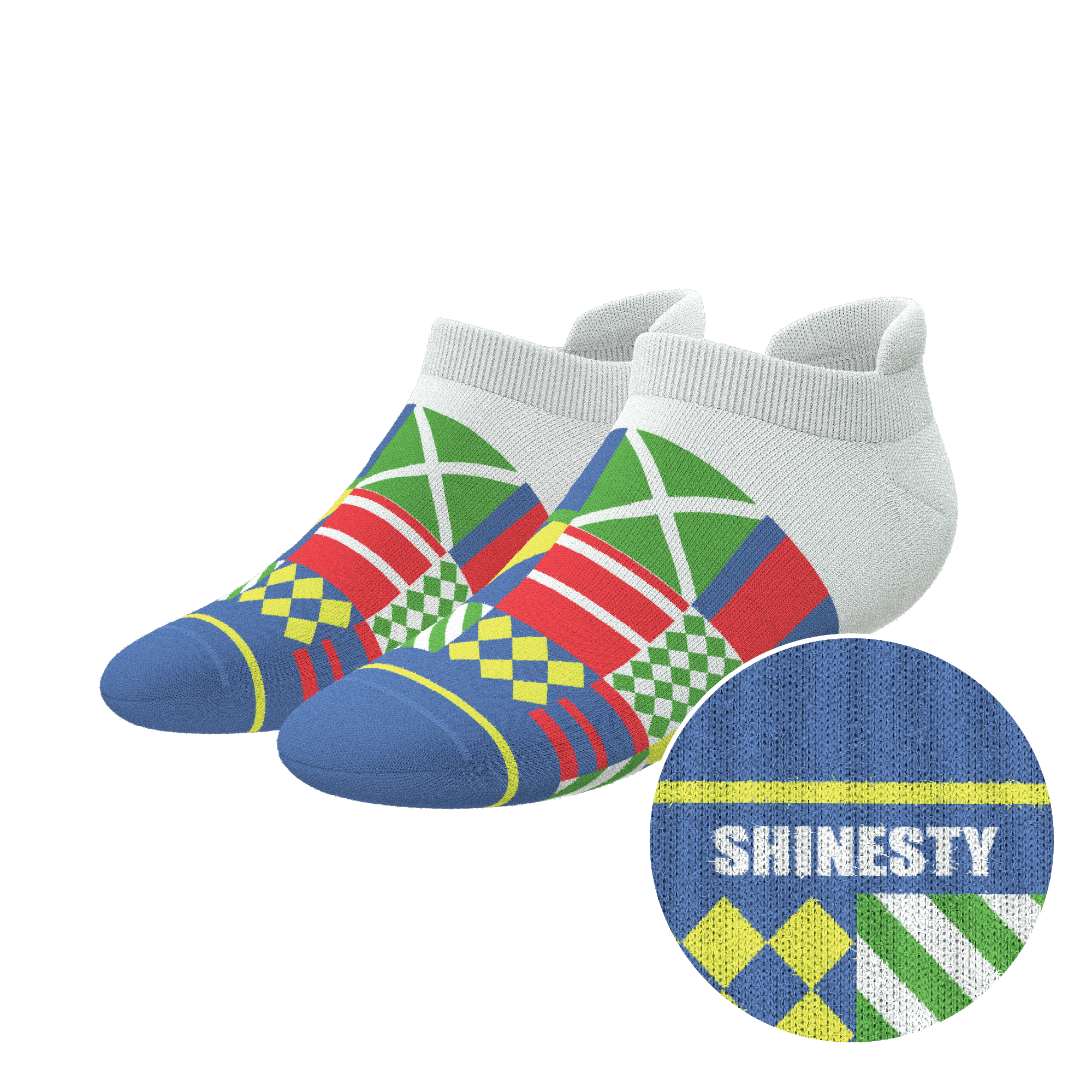 The Secretariat | Derby Flag Heel Hammock™ Ankle Socks - Shinesty