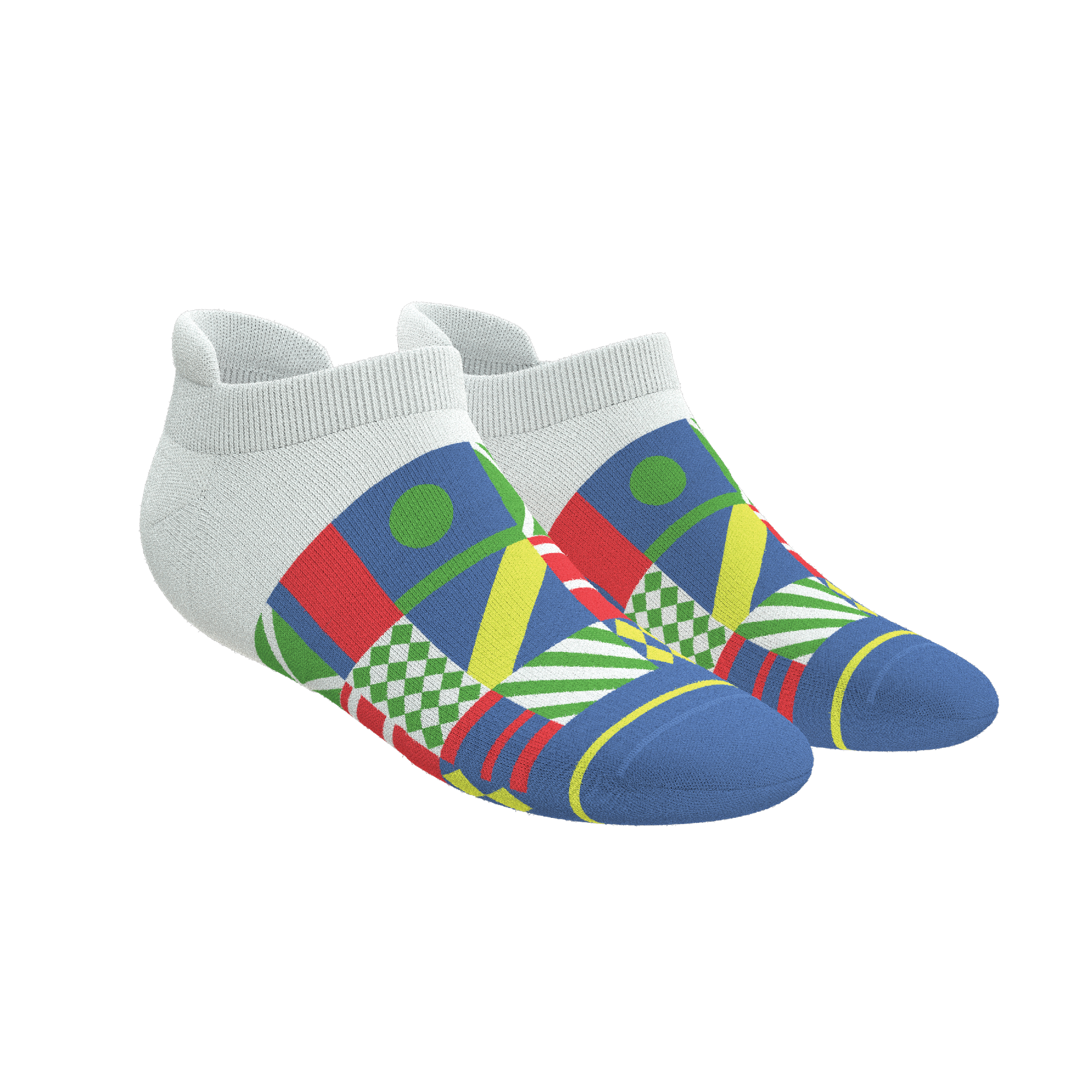The Secretariat | Derby Flag Heel Hammock™ Ankle Socks - Shinesty