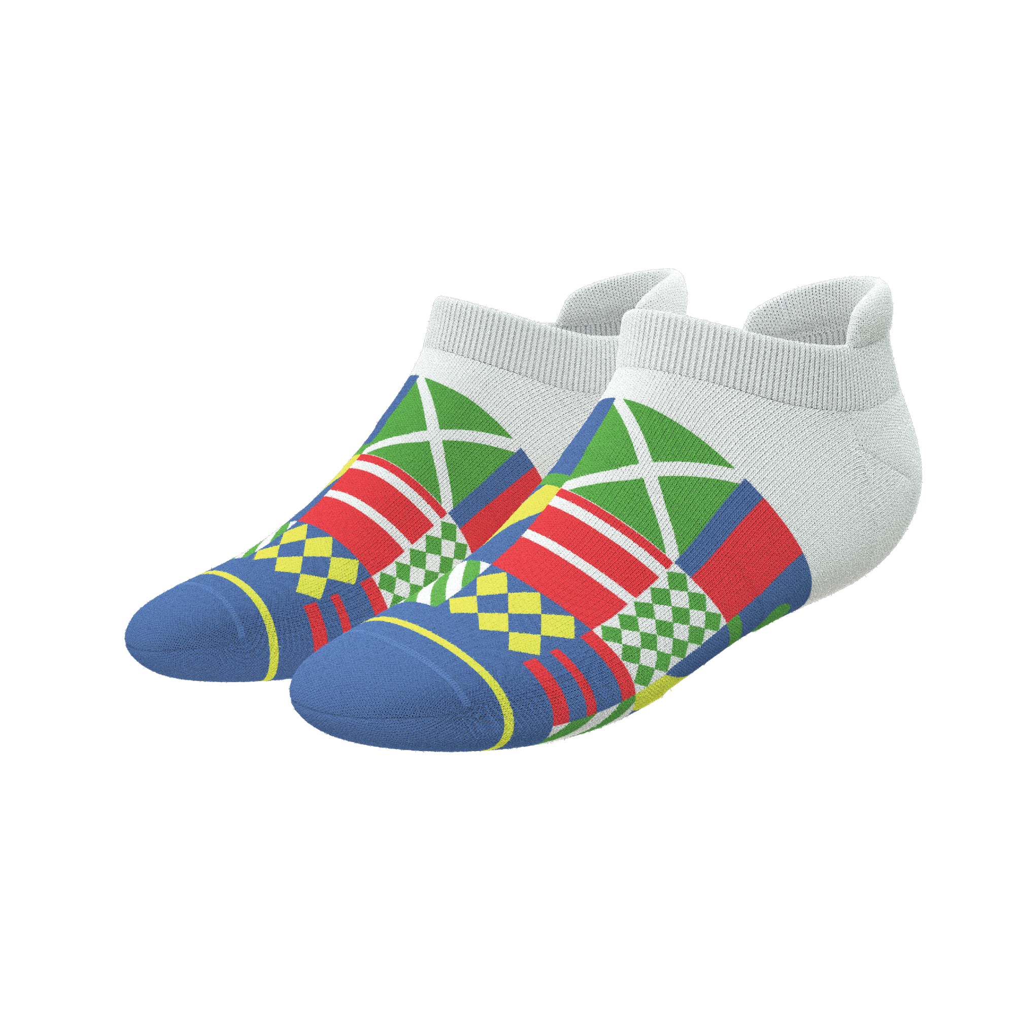 The Secretariat | Derby Flag Heel Hammock™ Ankle Socks - Shinesty