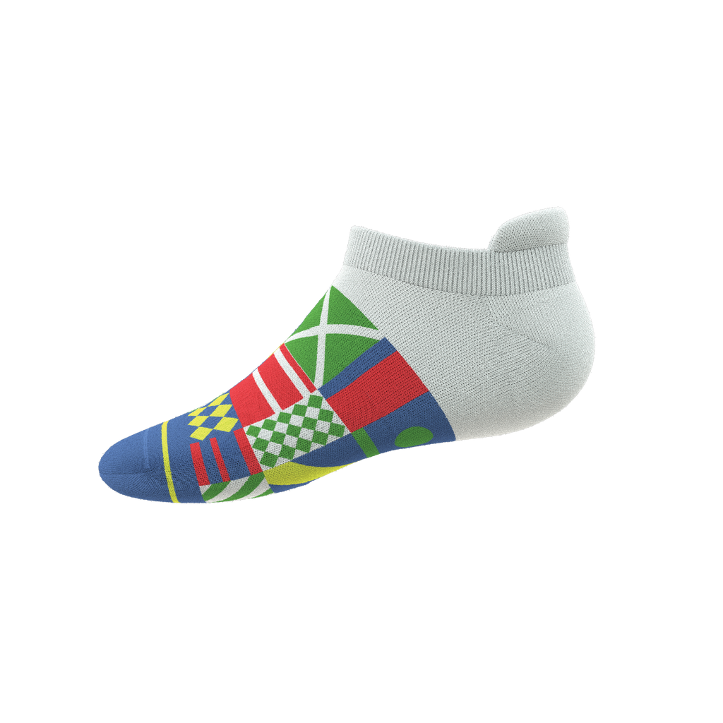 The Secretariat | Derby Flag Heel Hammock™ Ankle Socks - Shinesty