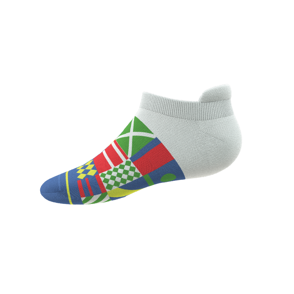 The Secretariat | Derby Flag Heel Hammock™ Ankle Socks - Shinesty