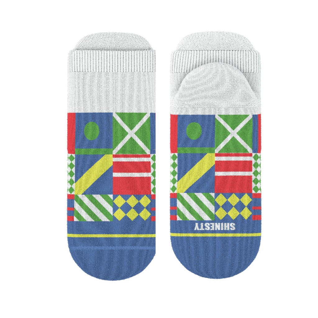 The Secretariat | Derby Flag Heel Hammock™ Ankle Socks - Shinesty
