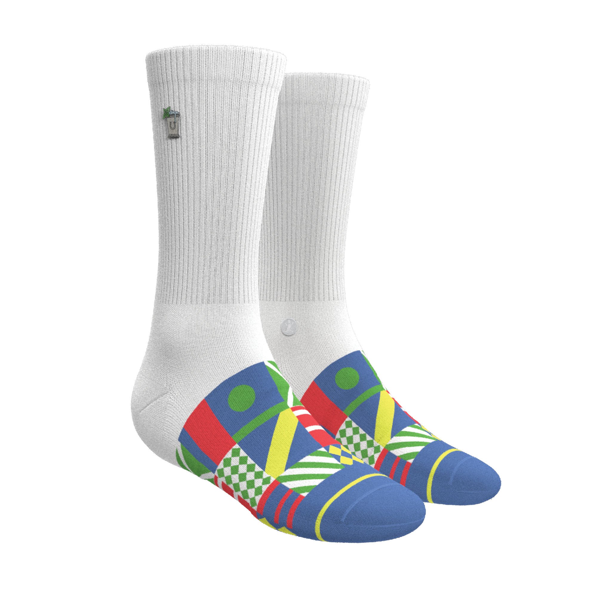 The Secretariat | Derby Flag Heel Hammock™ Crew Socks - Shinesty