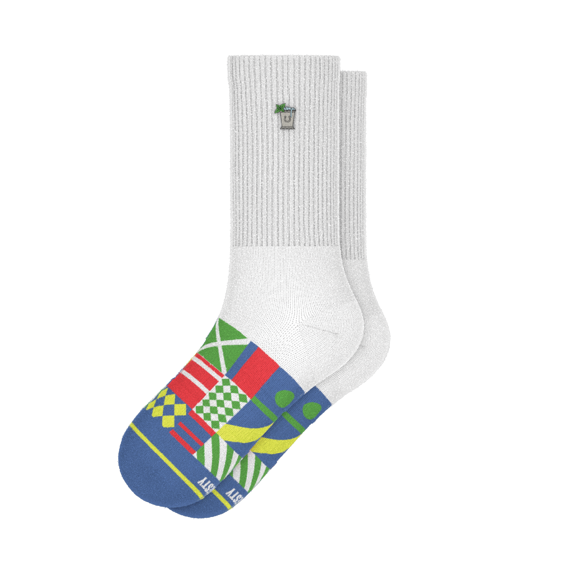 The Secretariat | Derby Flag Heel Hammock™ Crew Socks - Shinesty