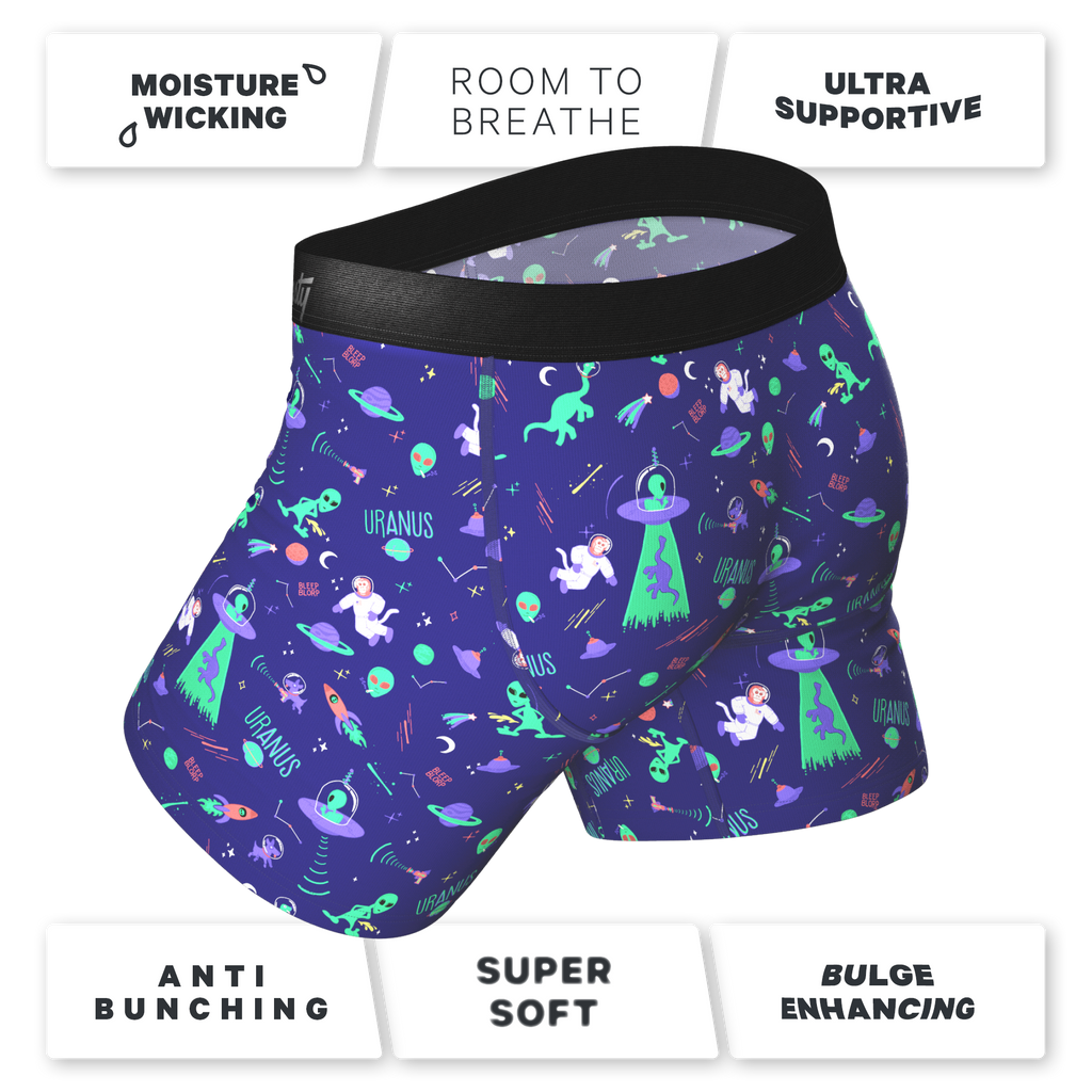 The Sensual Abduction | Alien Ball Hammock® Pouch Underwear With Fly - Shinesty