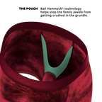 The Serenade | Red Velvet Ball Hammock Pouch® Boxer - Shinesty