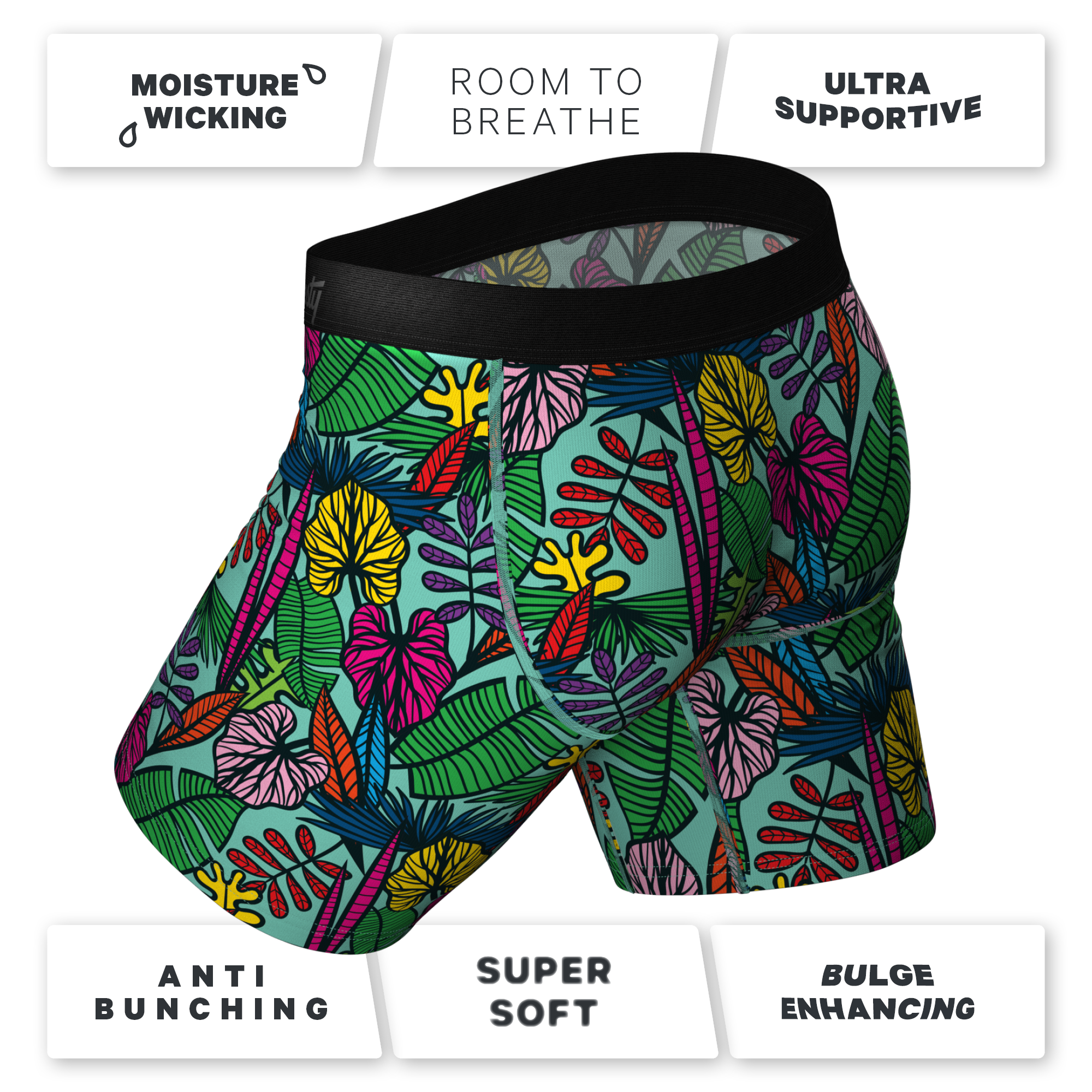 The Sex On The Beach | Tropical Ball Hammock® Boxer - Long Leg - Shinesty