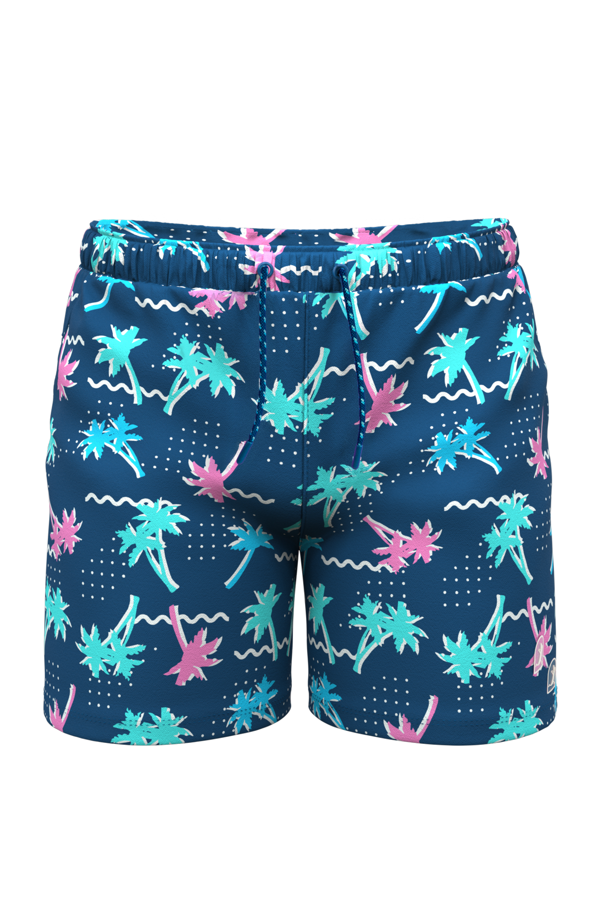 The Shorebreak | Navy Tropical Ball Hammock® Pouch 5" Swim Trunks - Shinesty