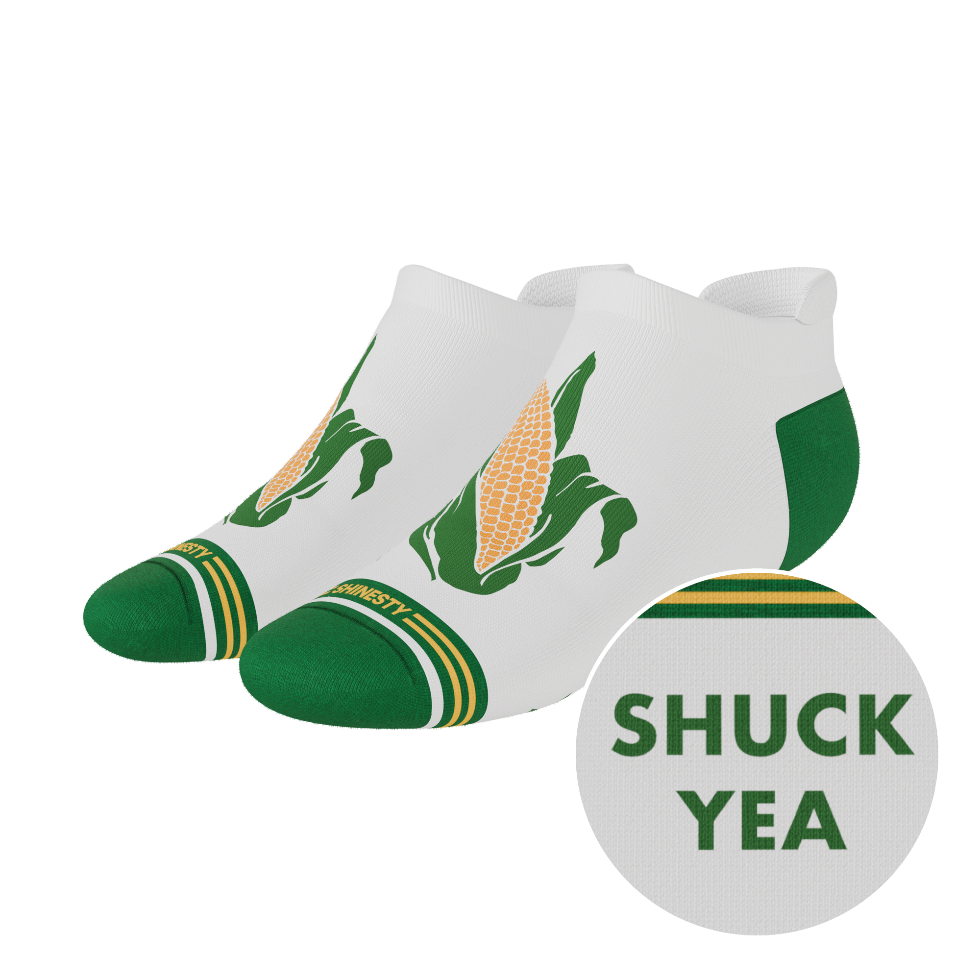 The Shuck Yea | Corn Heel Hammock™ Ankle Socks - Shinesty