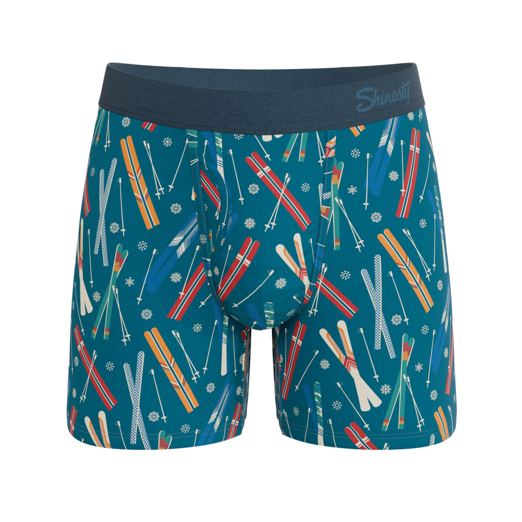 The Ski In Ski Out | Retro Ski Ball Hammock® Pouch Underwear With Fly - Shinesty
