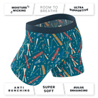 The Ski In Ski Out | Retro Ski Ball Hammock® Pouch Underwear With Fly - Shinesty