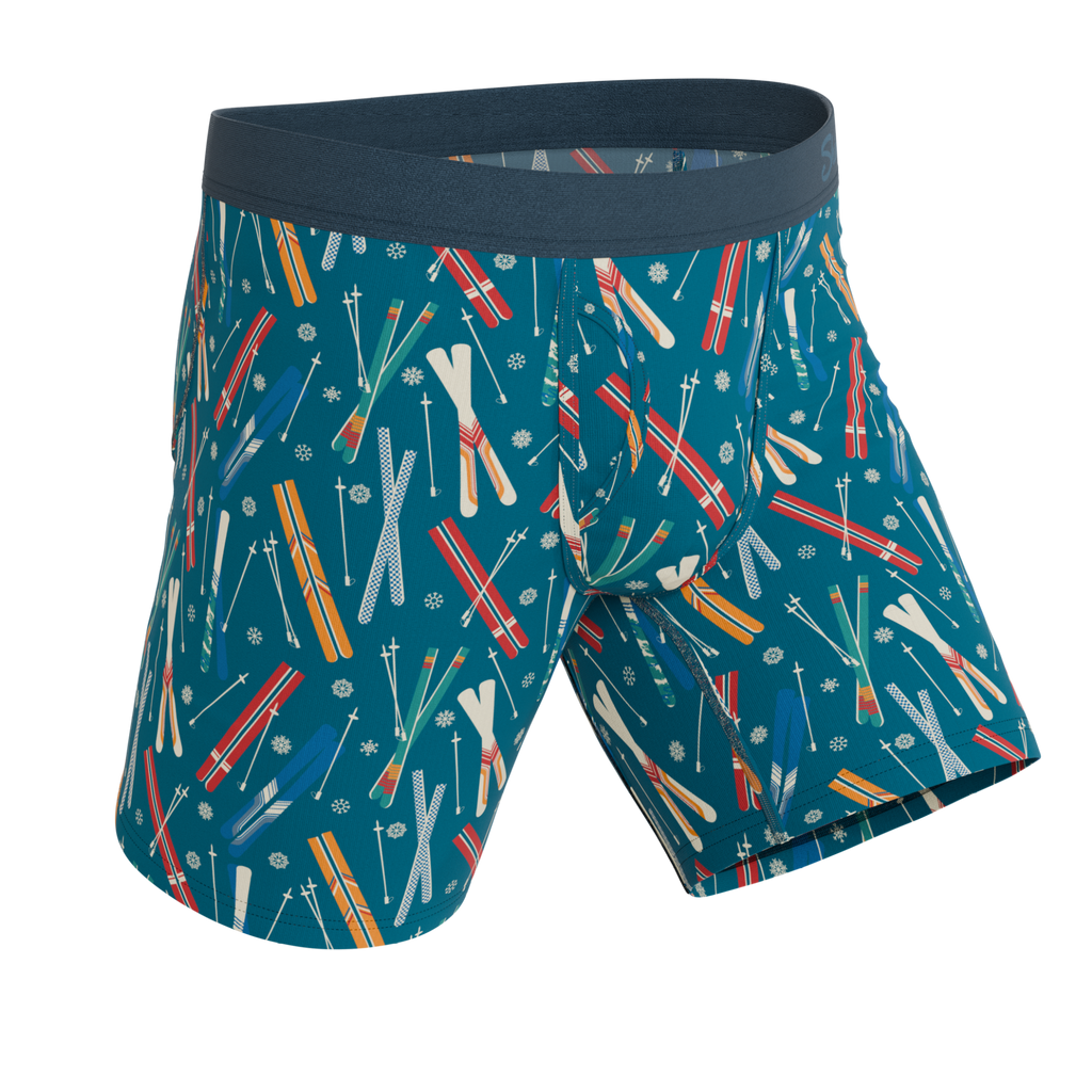 The Ski In Ski Out | Retro Ski Ball Hammock® Boxer - Long Leg - Shinesty