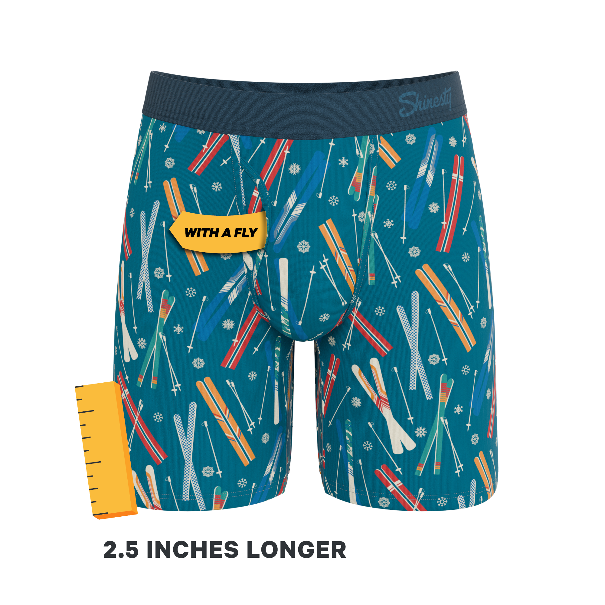 The Ski In Ski Out | Retro Ski Ball Hammock® Boxer - Long Leg - Shinesty