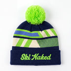 The Ski Naked | Neon Ski Ski Beanie - Shinesty
