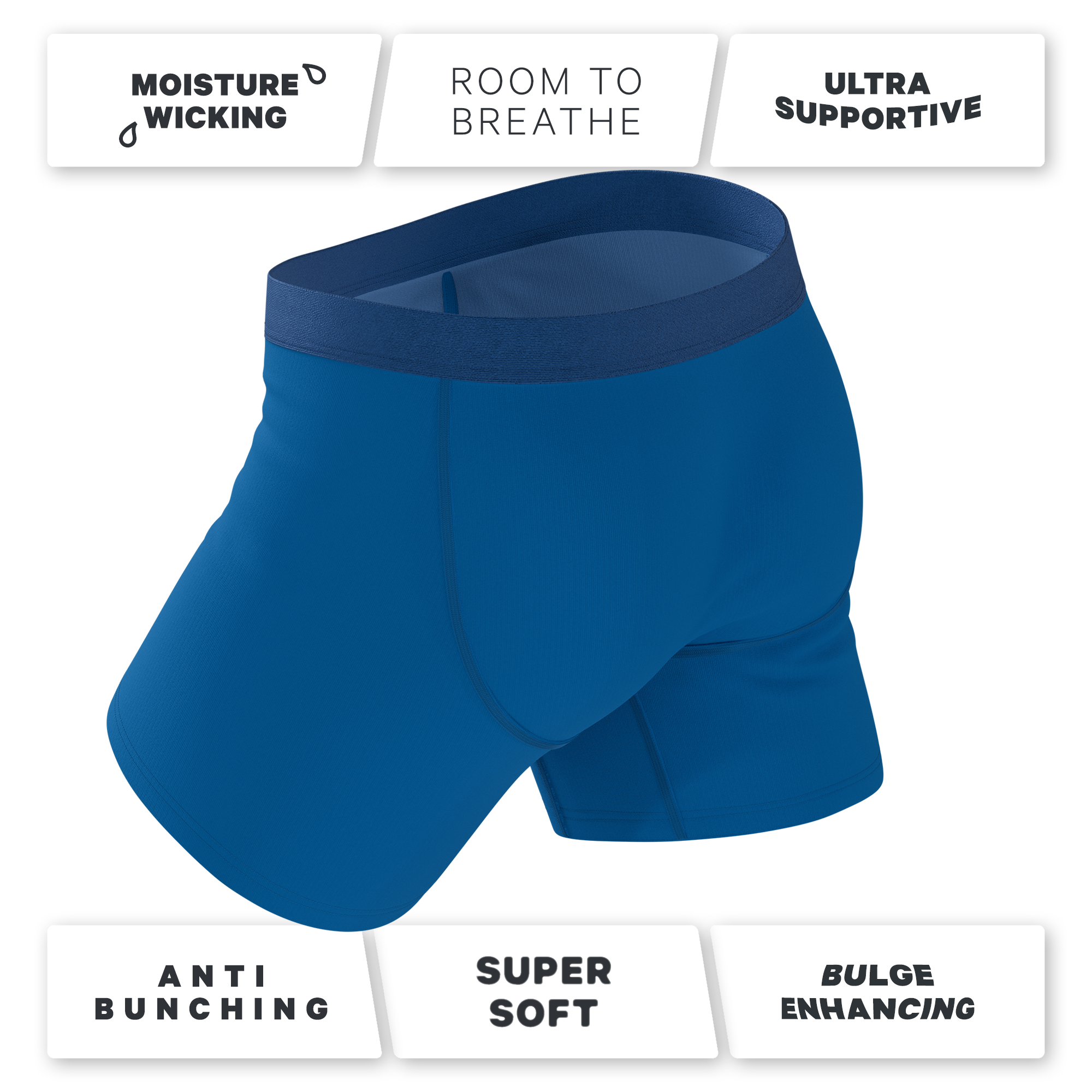 The Skydiver | Ocean Blue Ball Hammock® Pouch Underwear - Shinesty
