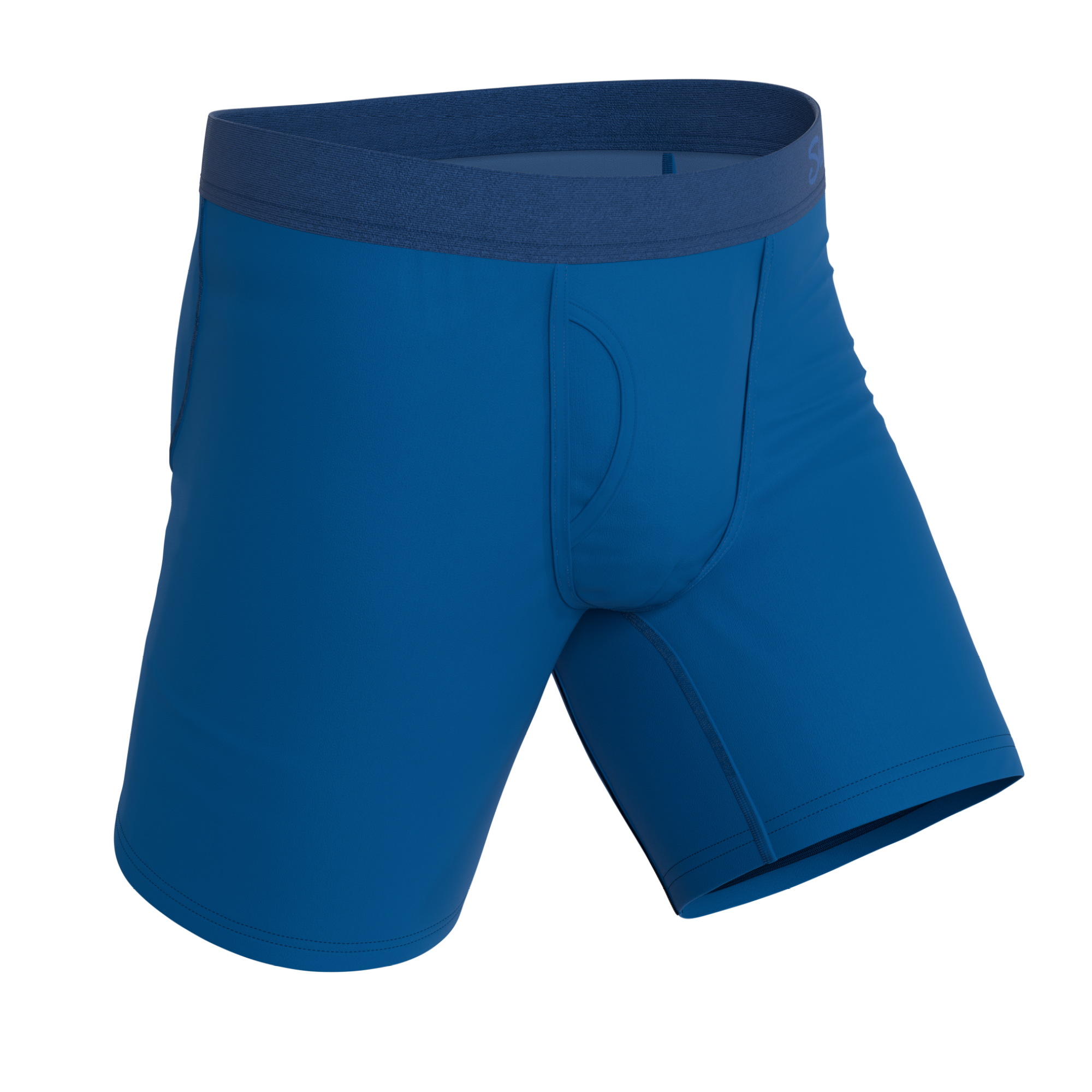 The Skydiver | Ocean Blue Ball Hammock® Boxer - Long Leg - Shinesty