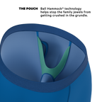 The Skydiver | Ocean Blue Ball Hammock® Boxer - Long Leg - Shinesty