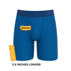 The Skydiver | Ocean Blue Ball Hammock® Boxer - Long Leg - Shinesty