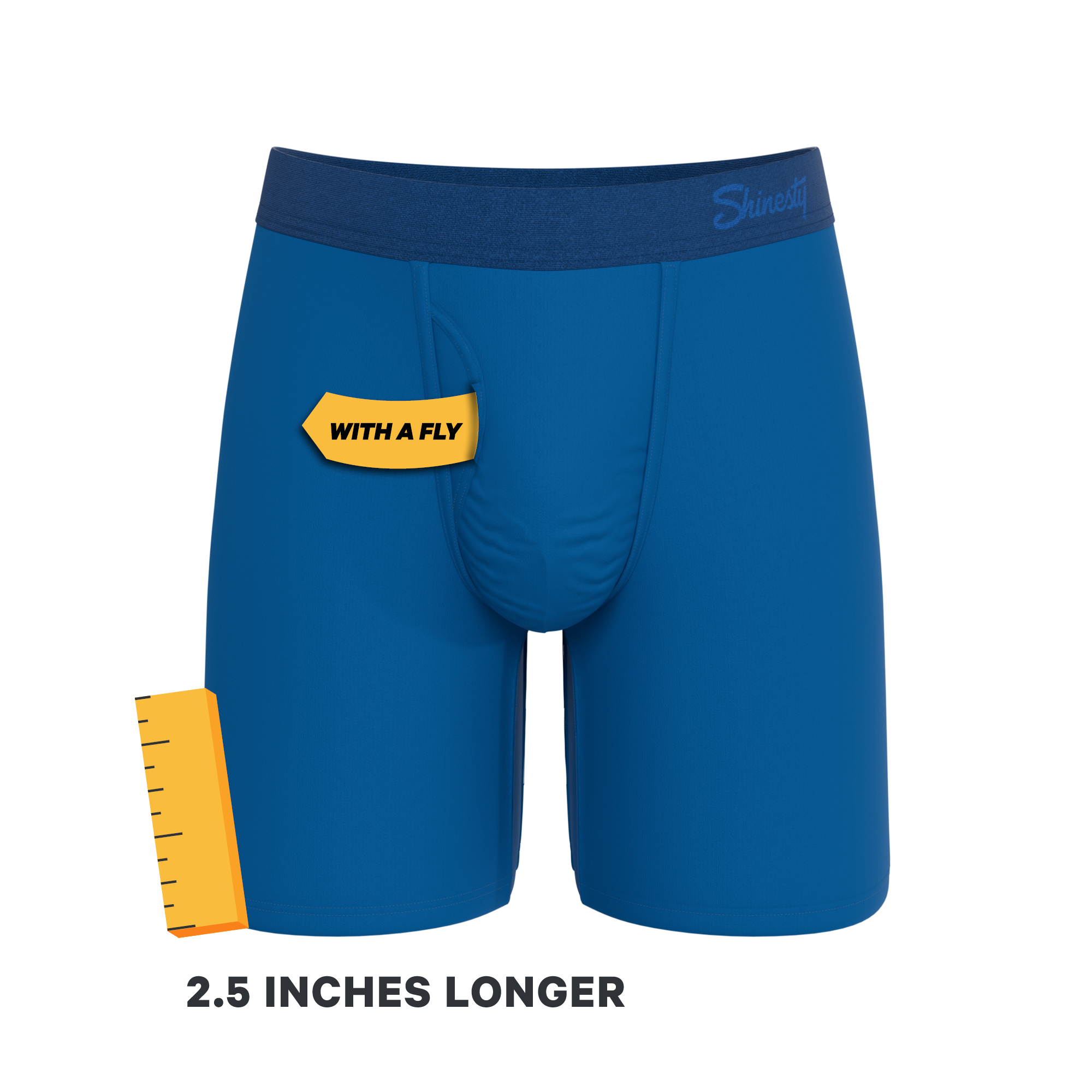 The Skydiver | Ocean Blue Ball Hammock® Boxer - Long Leg - Shinesty