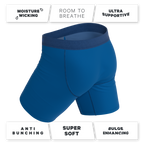 The Skydiver | Ocean Blue Ball Hammock® Boxer - Long Leg - Shinesty