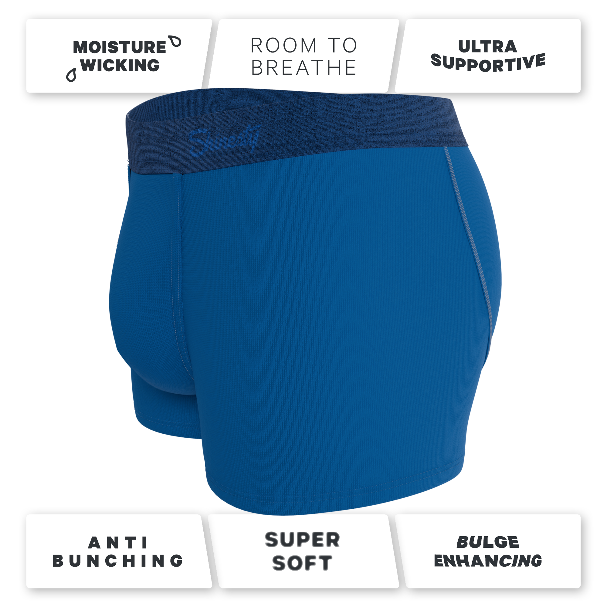 The Skydiver | Ocean Blue Ball Hammock® Pouch Trunks Underwear - Shinesty