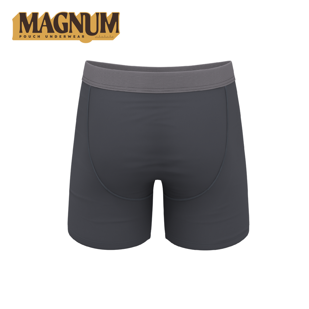 The Slate Expectations | Grey Tonal Ball Hammock® Magnum Big Pouch Underwear - Shinesty